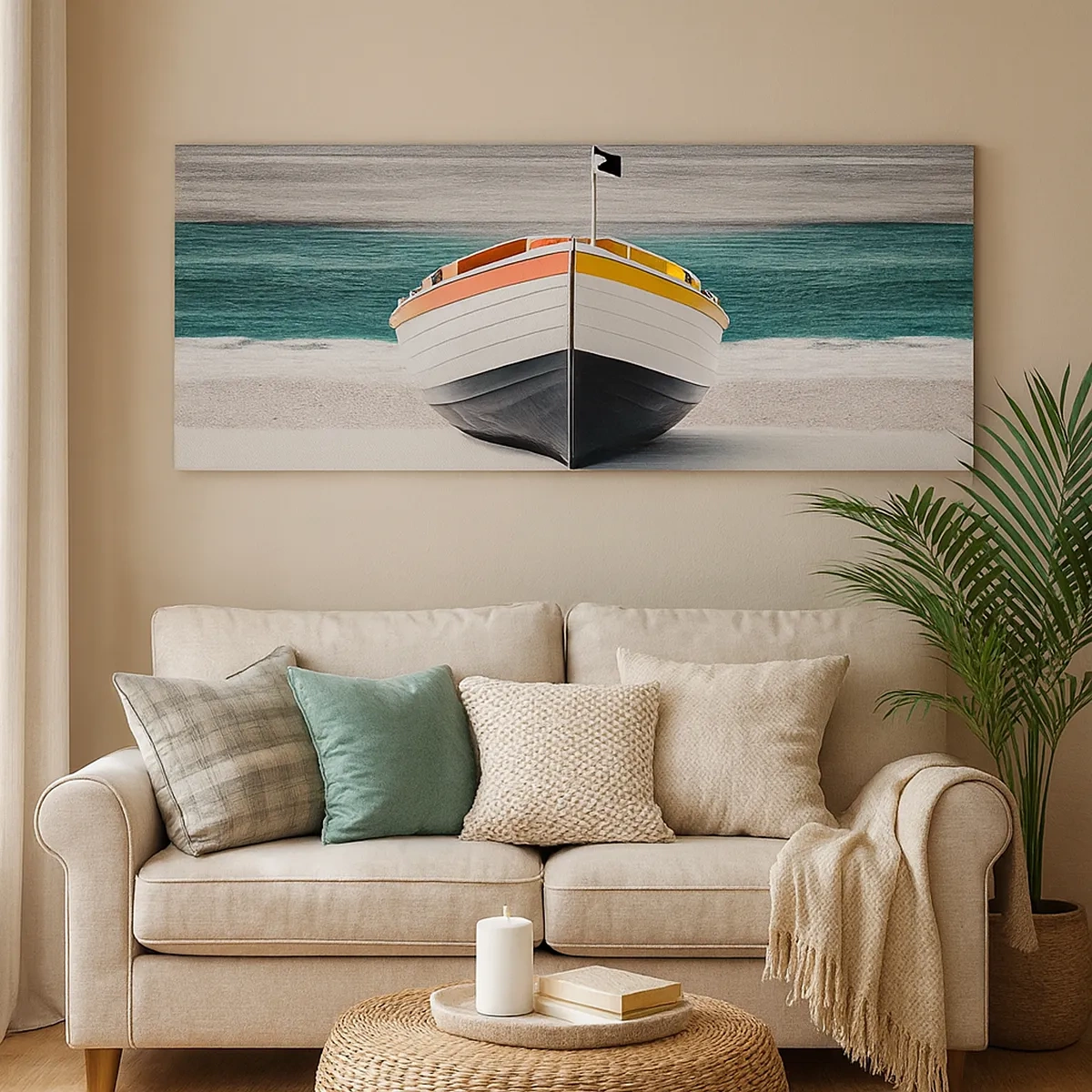 Schilderen op canvas - Op zijn plaats - 30x30 cm