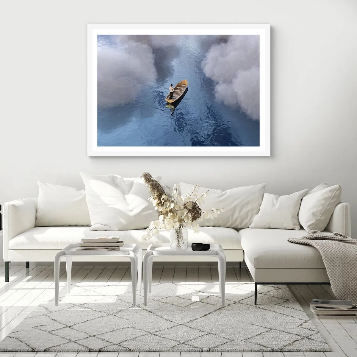 Poster in een witte lijst - Leven – reis – onbekend - 50x40 cm