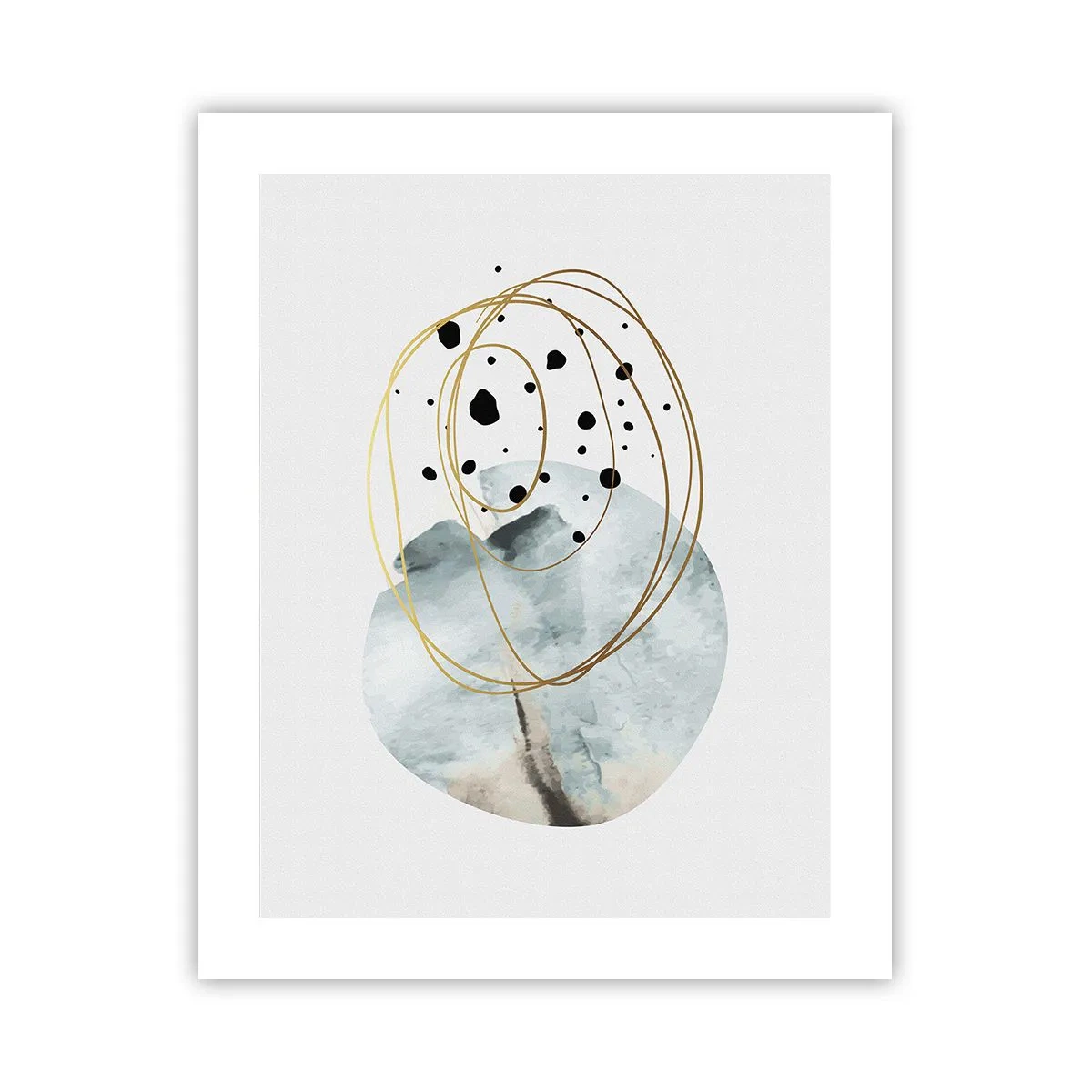 Poster - Omarmd door de ruimte - 40x50 cm