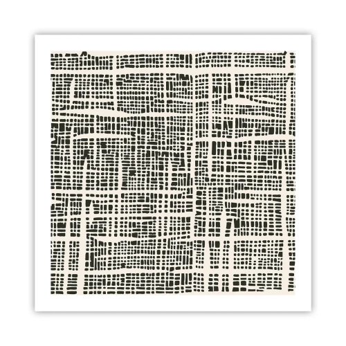 Poster - Geweven compositie - 60x60 cm