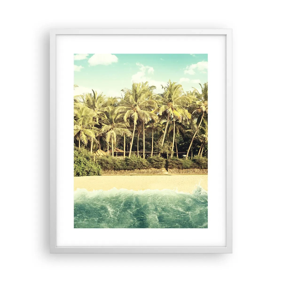 Poster in een witte lijst - Hoe zit het hier? - 40x50 cm