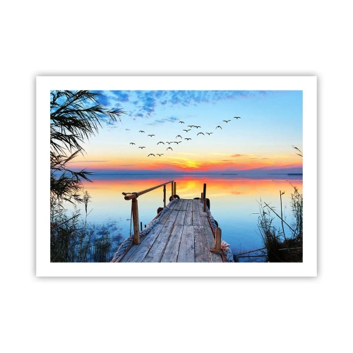 Poster - Het is tijd om terug te gaan... - 70x50 cm