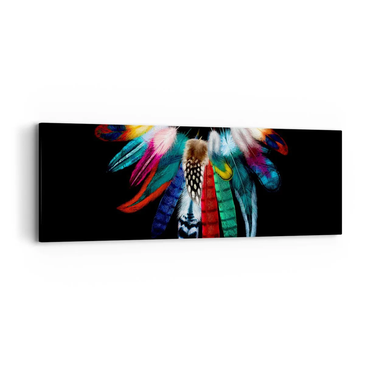 Schilderen op canvas - Indiase ketting - 90x30 cm