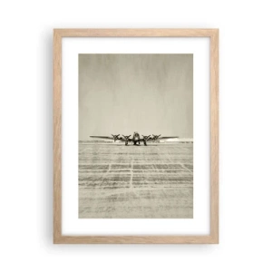 Een poster in een licht eiken lijst - Zoals altijd klaar - 30x40 cm