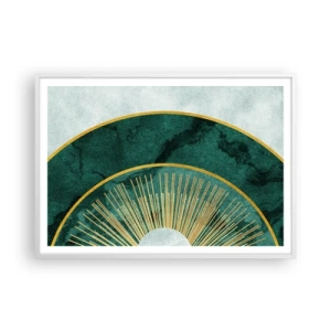 Poster in een witte lijst - Een ander zonnestelsel - 100x70 cm