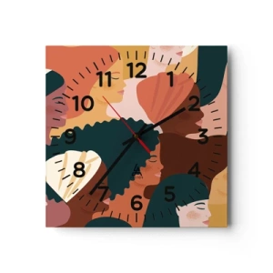 Wandklok - Klok - Alleen vrouwelijkheid - 30x30 cm