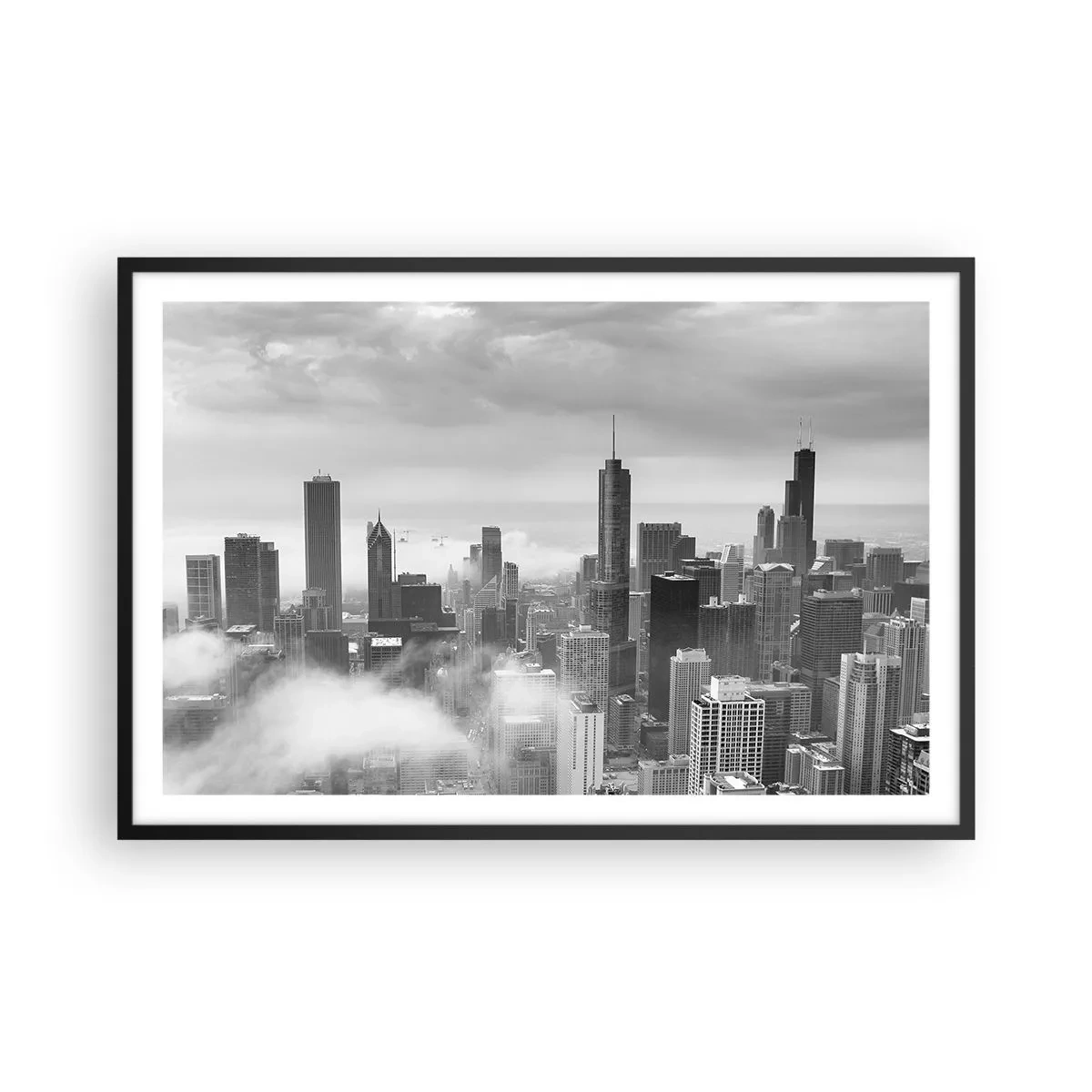 Poster in een zwarte lijst - Amerikaans landschap - 91x61 cm