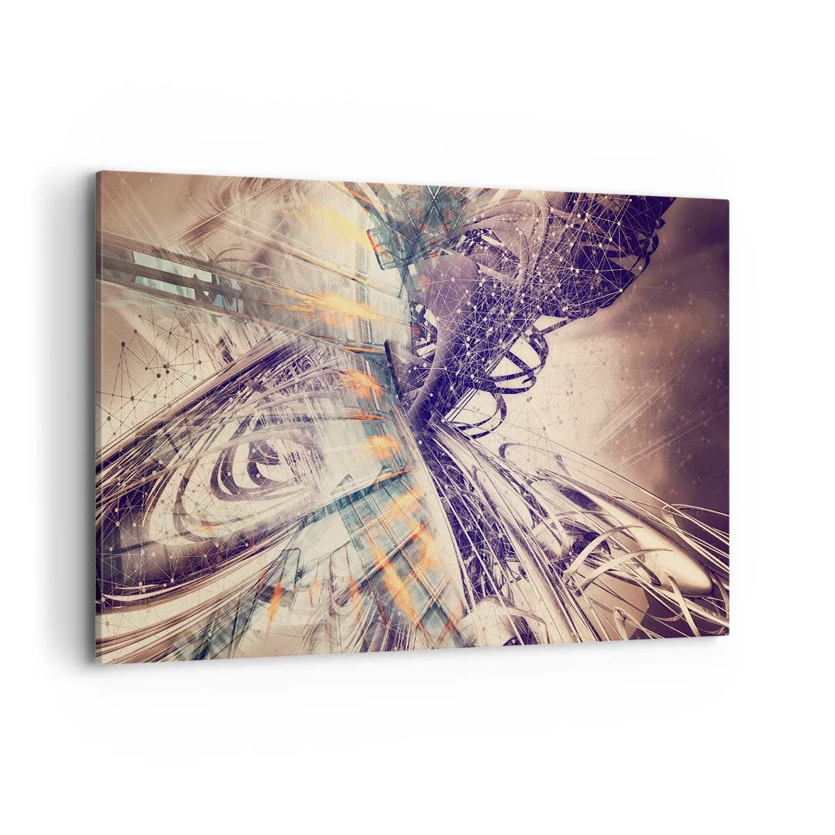 Schilderen op canvas - In grote haast - 120x80 cm