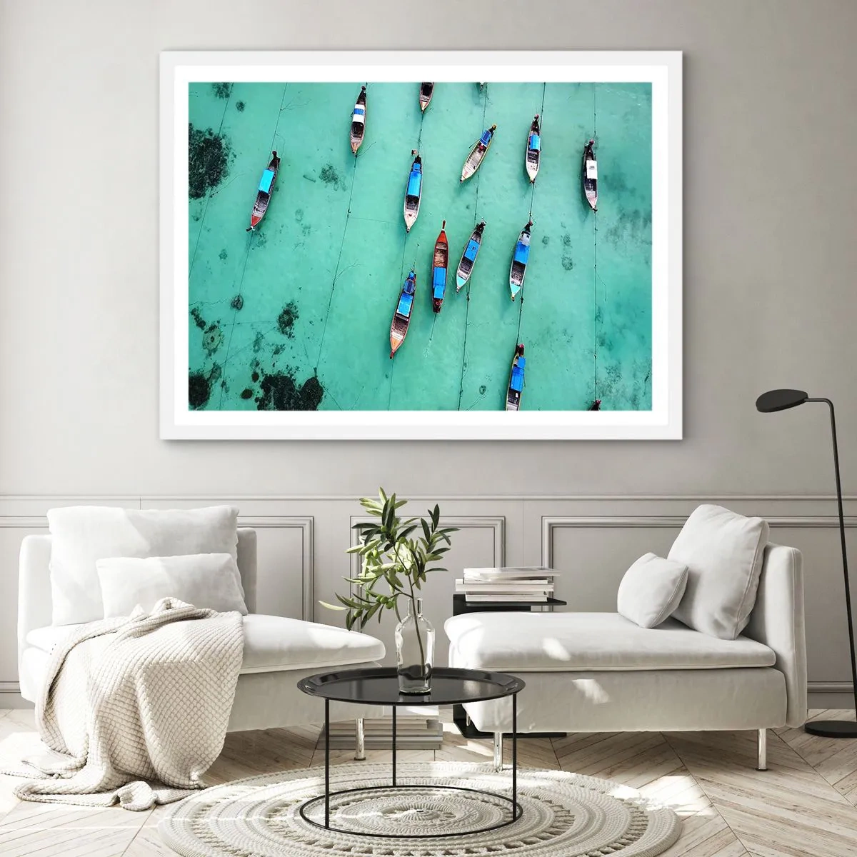 Poster in een witte lijst - In blijde verwachting - 70x50 cm