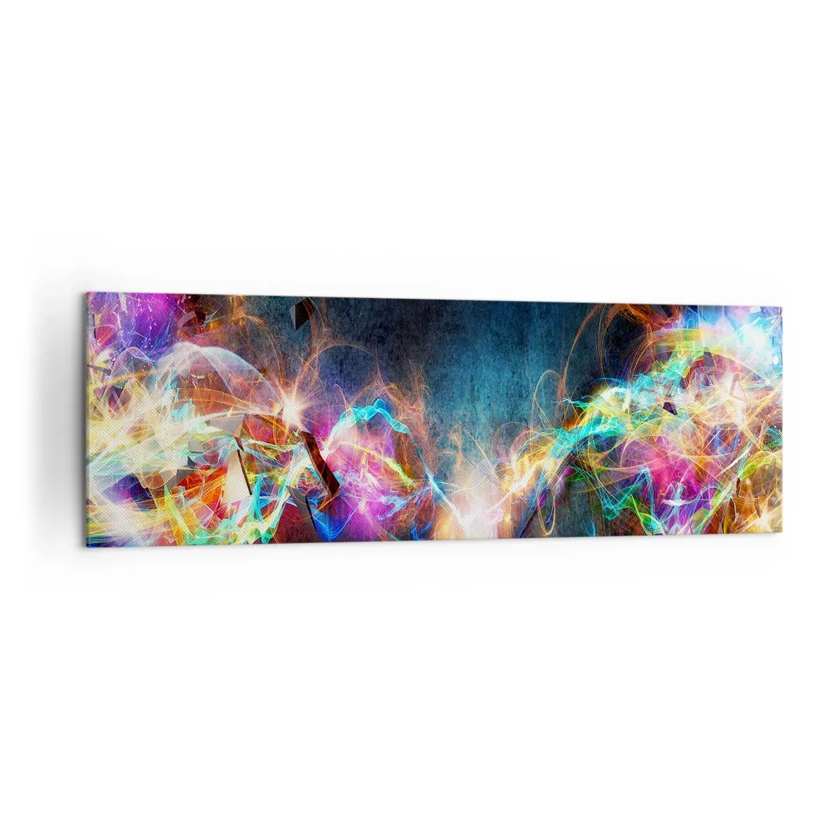 Schilderen op canvas - Met vreugde tegen het donker - 160x50 cm