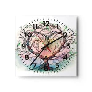 Wandklok - Klok - Samen tegen de stormen - 40x40 cm