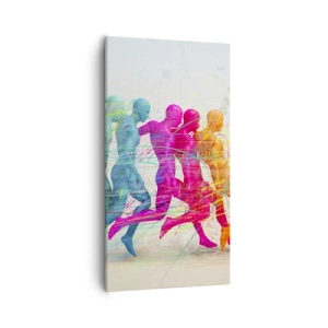 Schilderen op canvas - Harmonie van beweging - 55x100 cm