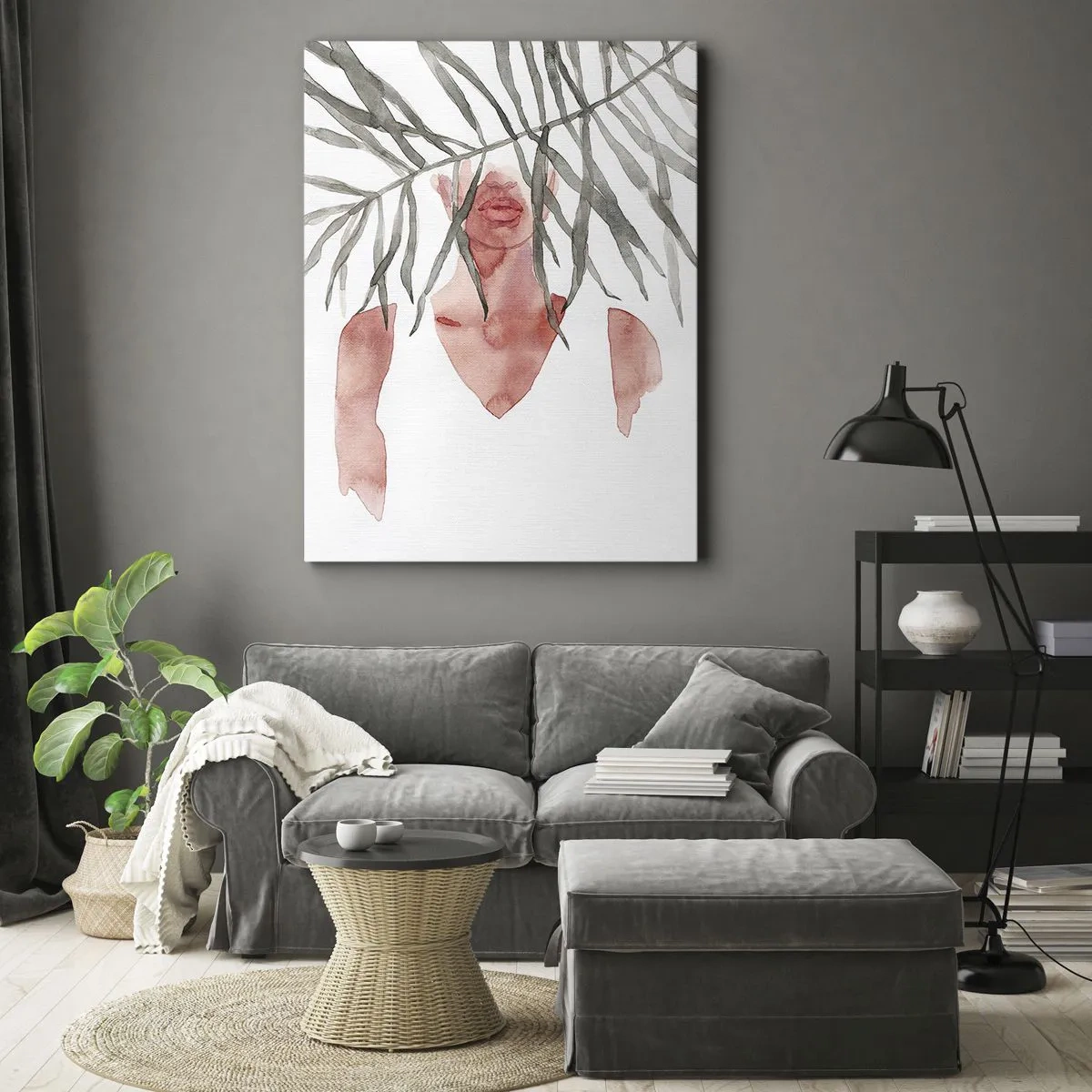 Schilderen op canvas - Vrouwe van de tropen - 80x120 cm