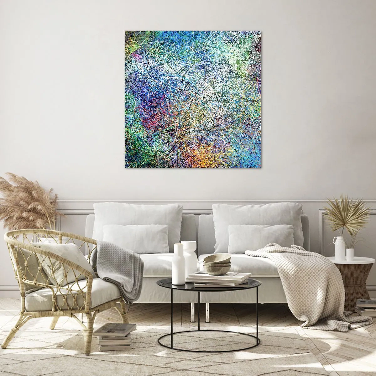 Schilderen op glas - Het is niet zo eenvoudig - 40x40 cm