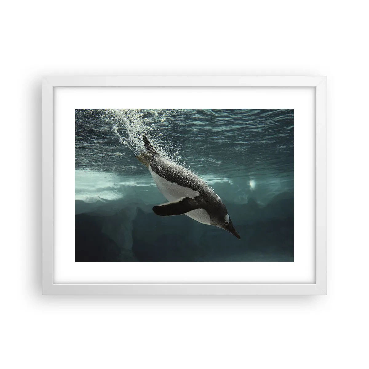 Poster in een witte lijst - Welkom in mijn wereld - 40x30 cm