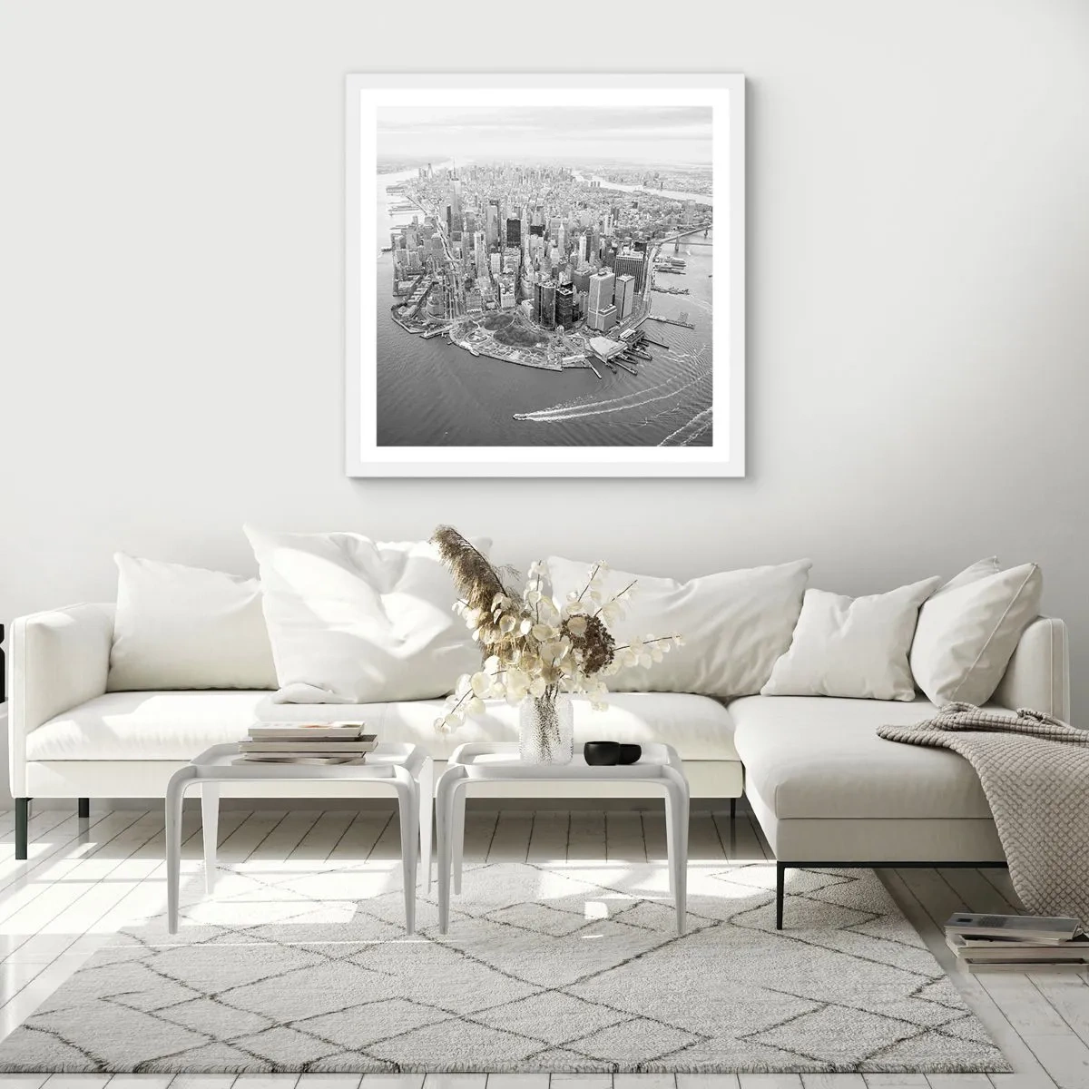 Poster in een witte lijst - Hoe niet lief te hebben? - 50x50 cm