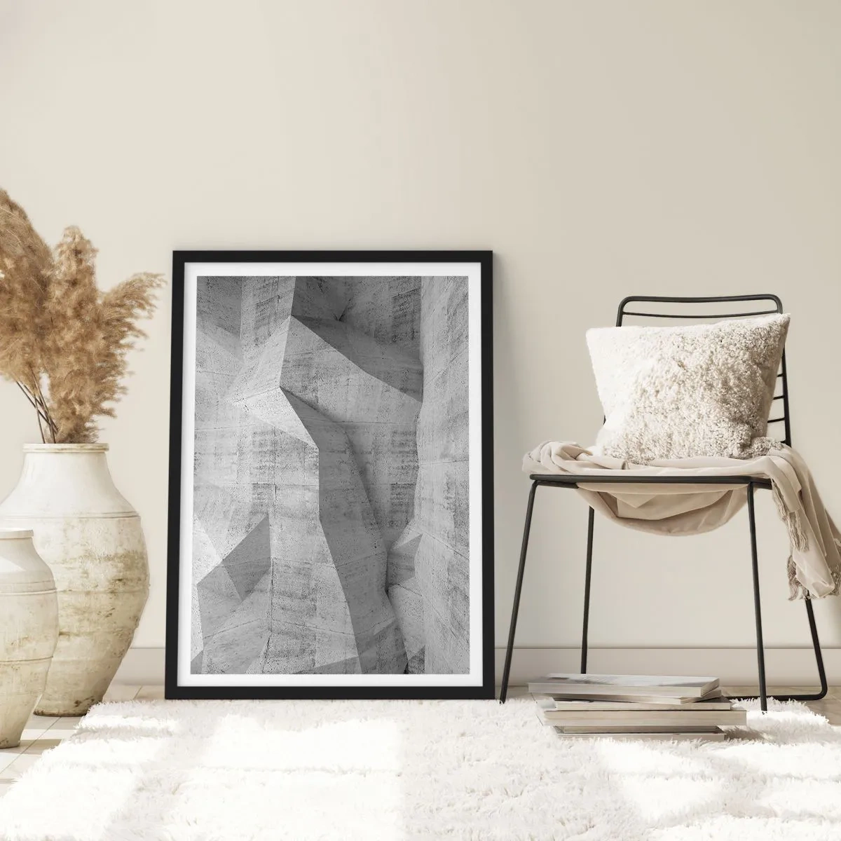 Poster in een zwarte lijst - Een echte uitdaging - 70x100 cm