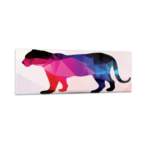 Schilderen op glas - Dimenten panter - 90x30 cm