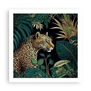Poster - Een gastheer in de jungle - 60x60 cm