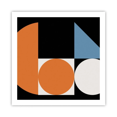 Poster - Dacht lay-out - 60x60 cm