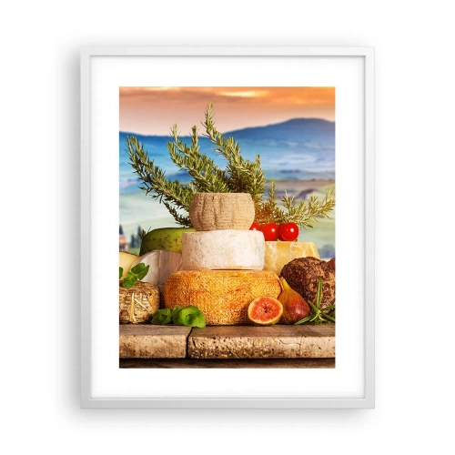 Poster in een witte lijst - De Italiaanse levensvreugde - 40x50 cm