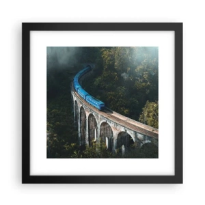 Poster in een zwarte lijst - Neiging tot natuur - 30x30 cm