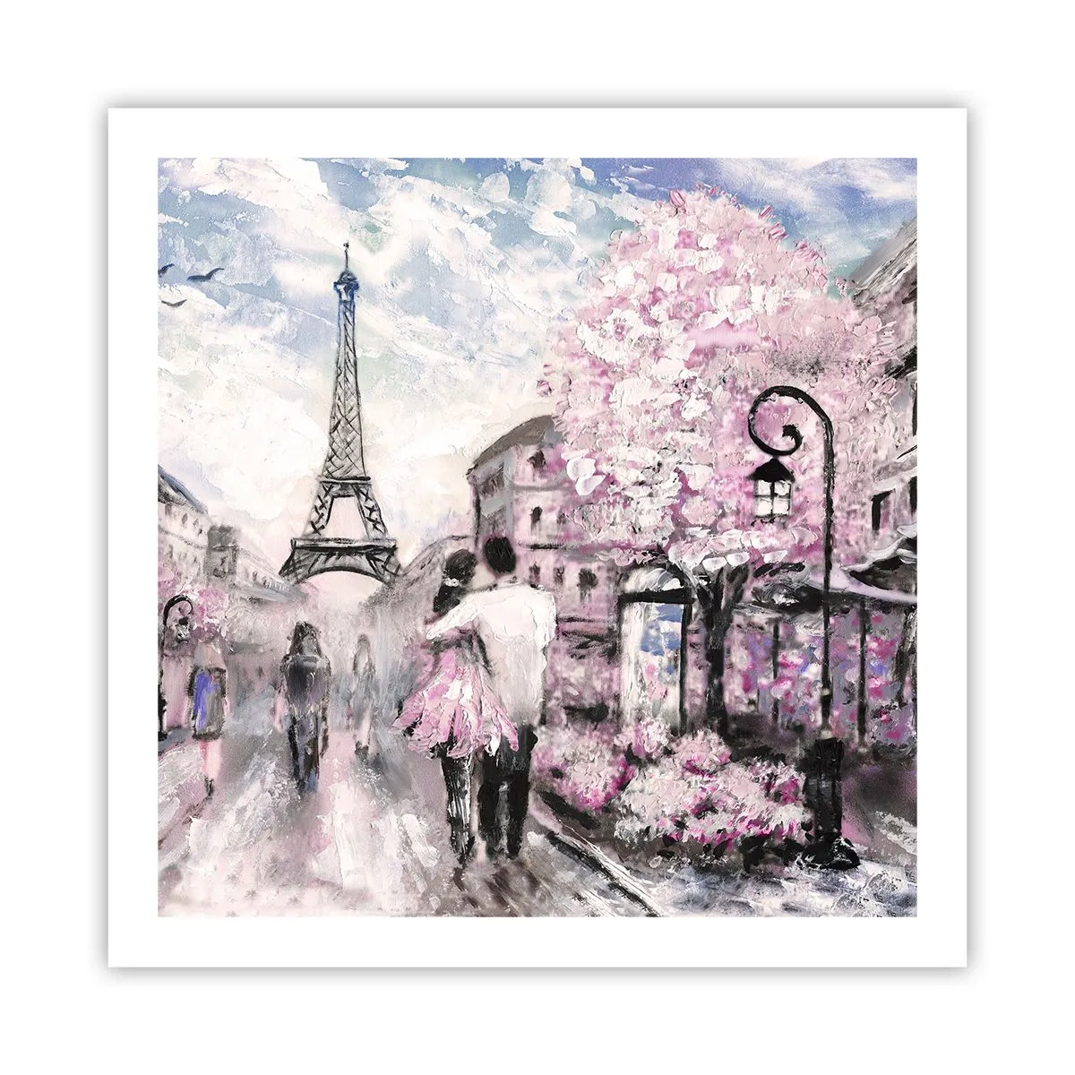 Poster - Hoe verliefd te worden is alleen in ... - 60x60 cm