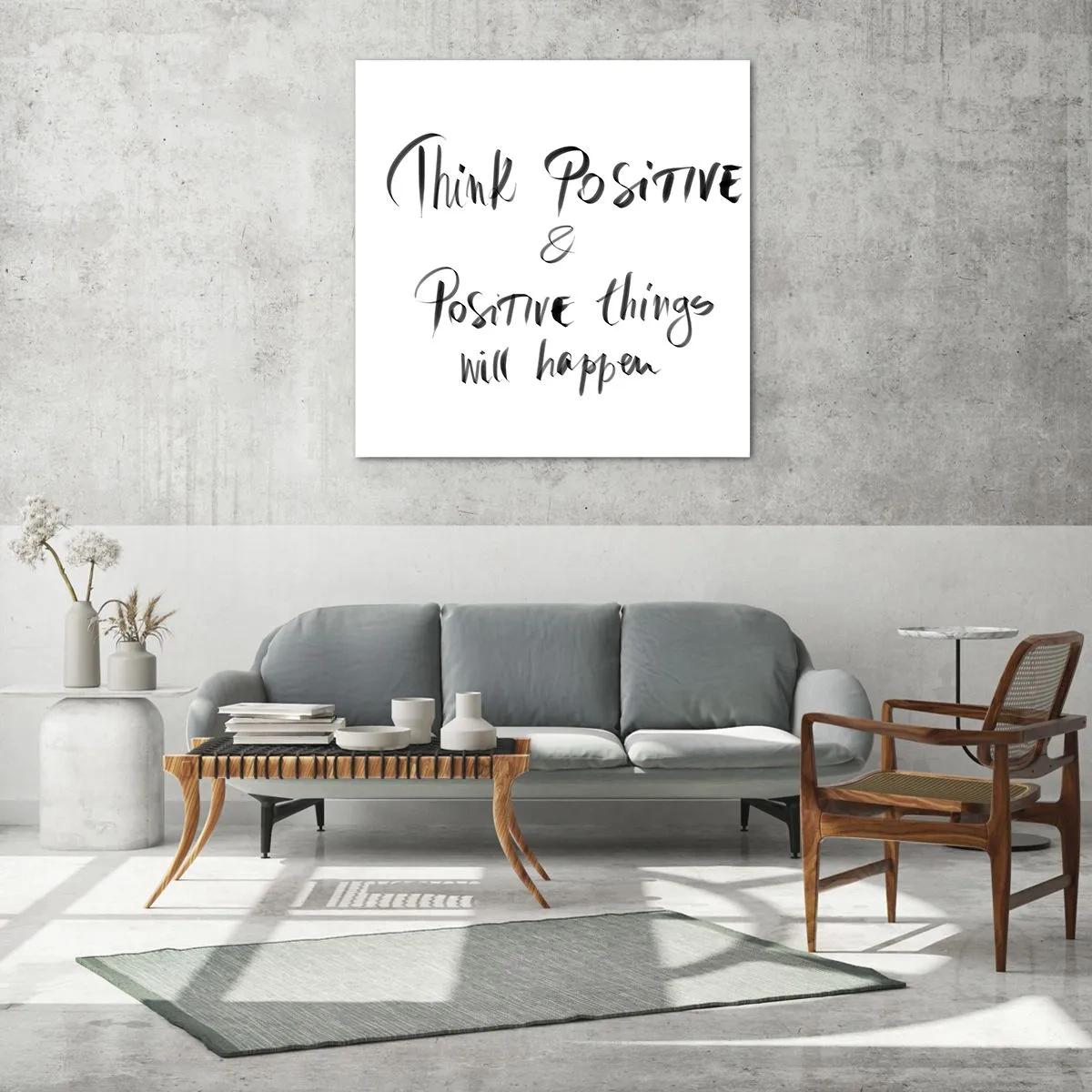 Schilderen op glas - Hoe leef je het leven? - 70x70 cm