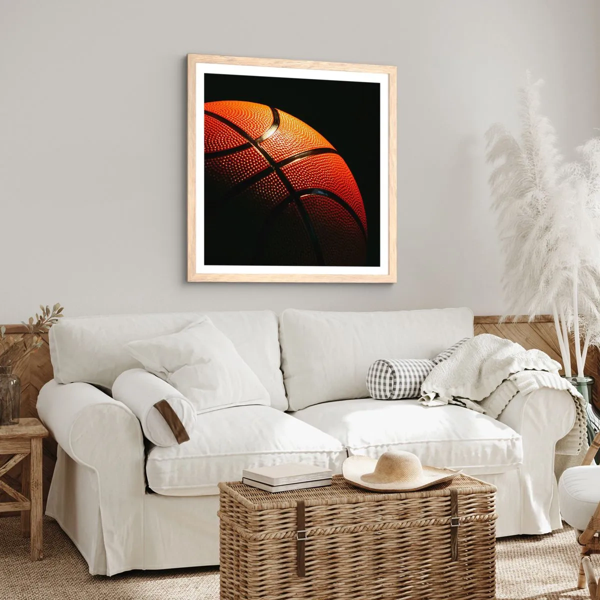 Een poster in een licht eiken lijst - Mooi als een planeet - 30x30 cm