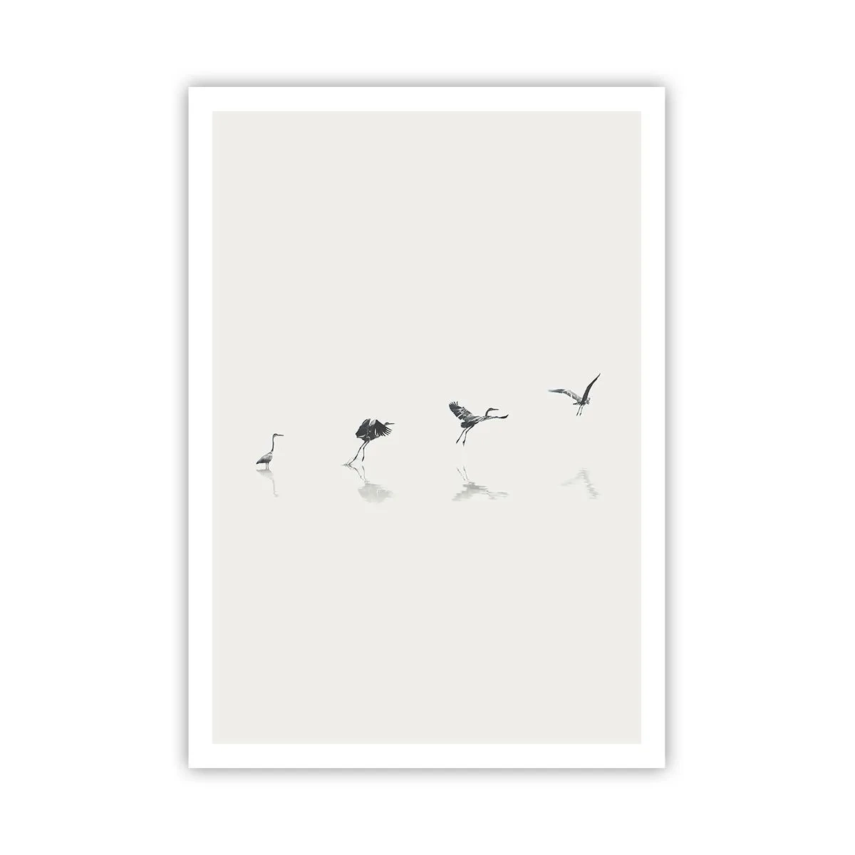 Poster - Vier eenvoudige stappen - 70x100 cm