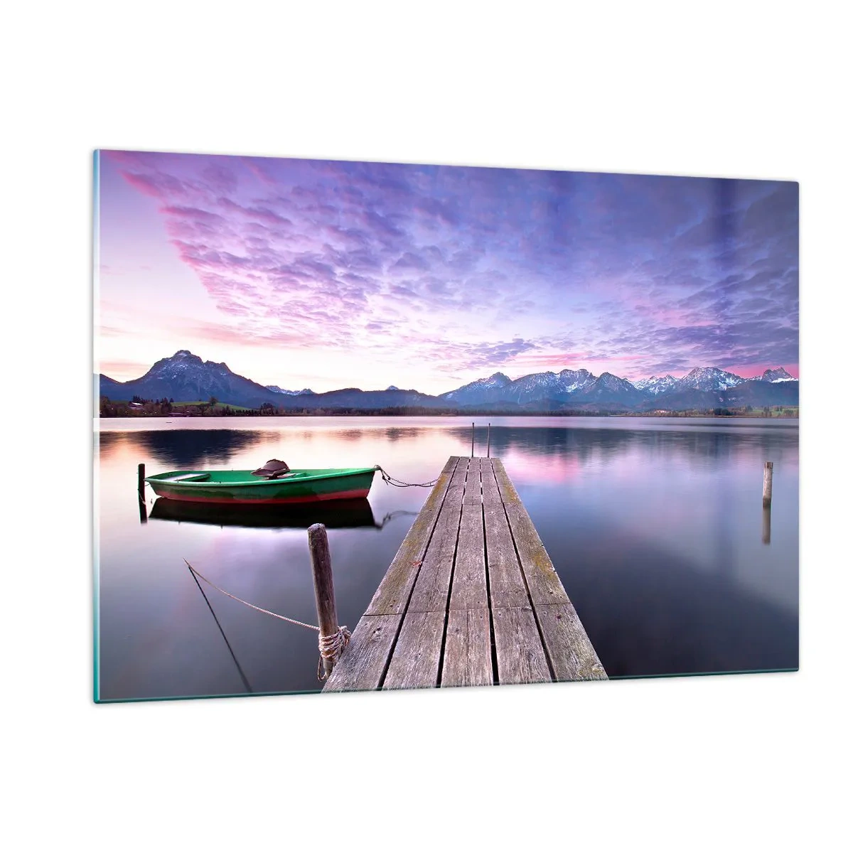 Schilderen op glas - Vriendelijke stilte - 120x80 cm