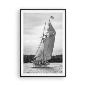 Poster in een zwarte lijst - Broeders van de wind - 61x91 cm