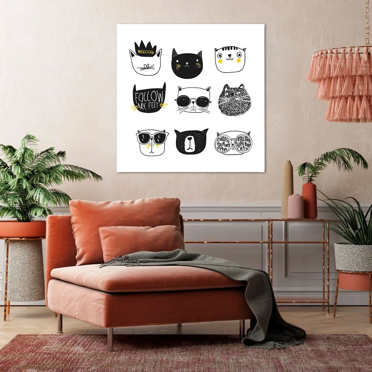 Schilderen op canvas - Iedereen is anders - 40x40 cm