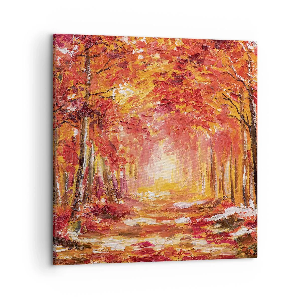 Schilderen op canvas - Koperen bos - 50x50 cm