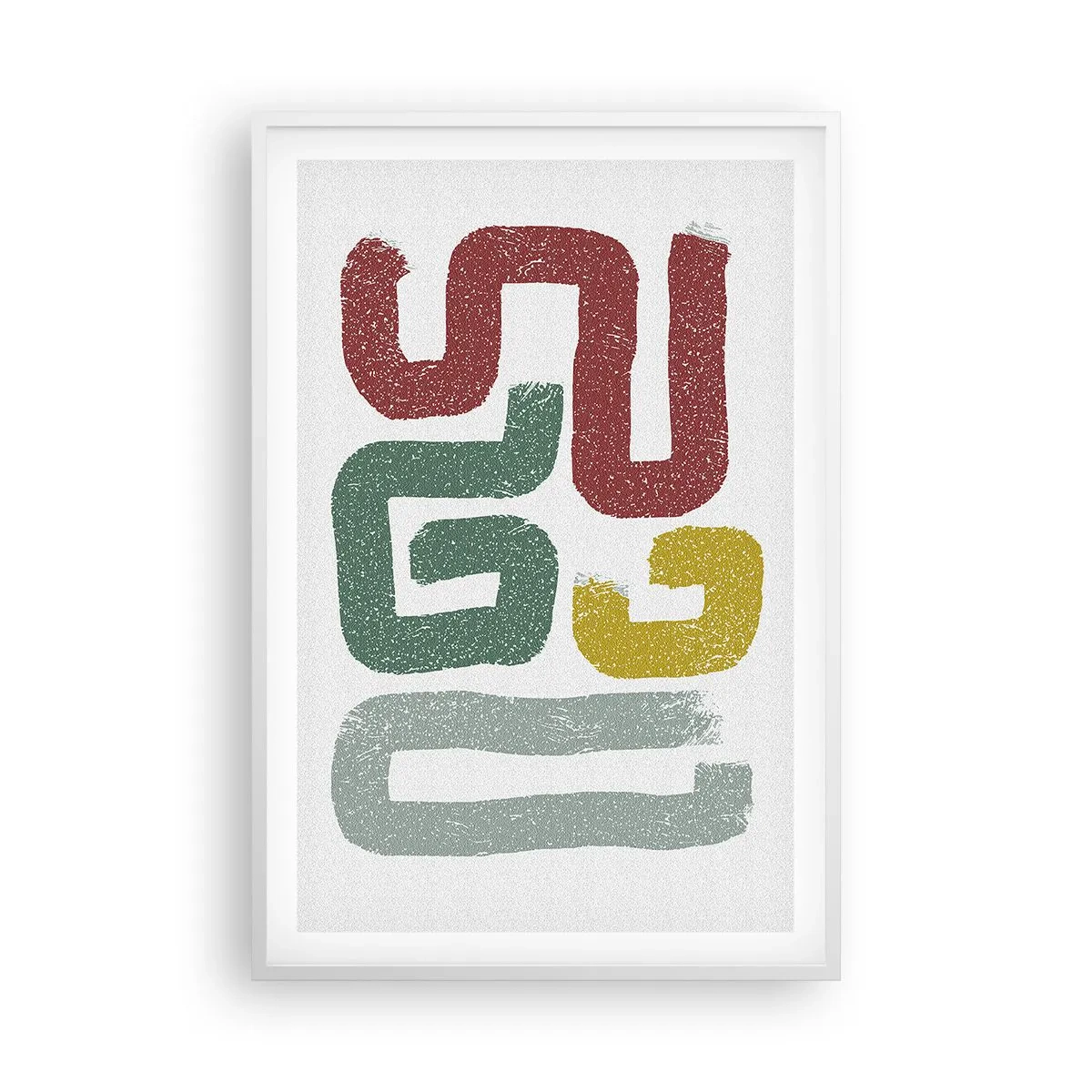 Poster in een witte lijst - In een onbekende taal - 61x91 cm