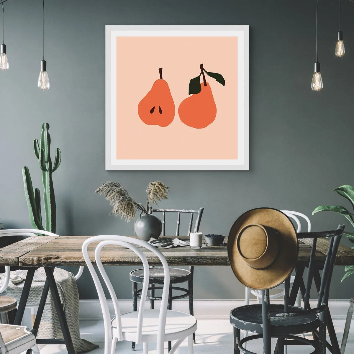 Poster in een witte lijst - Zoetheid zelf - 40x40 cm