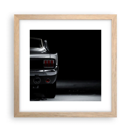 Een poster in een licht eiken lijst - De charme van de klassieker - 30x30 cm