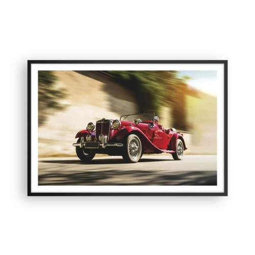 Poster in een zwarte lijst - Mooier dan Nike van Samothrace - 91x61 cm