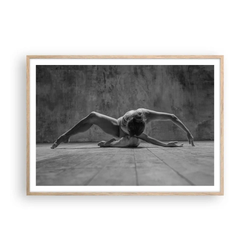 Een poster in een licht eiken lijst - Symmetrie gevonden - 100x70 cm