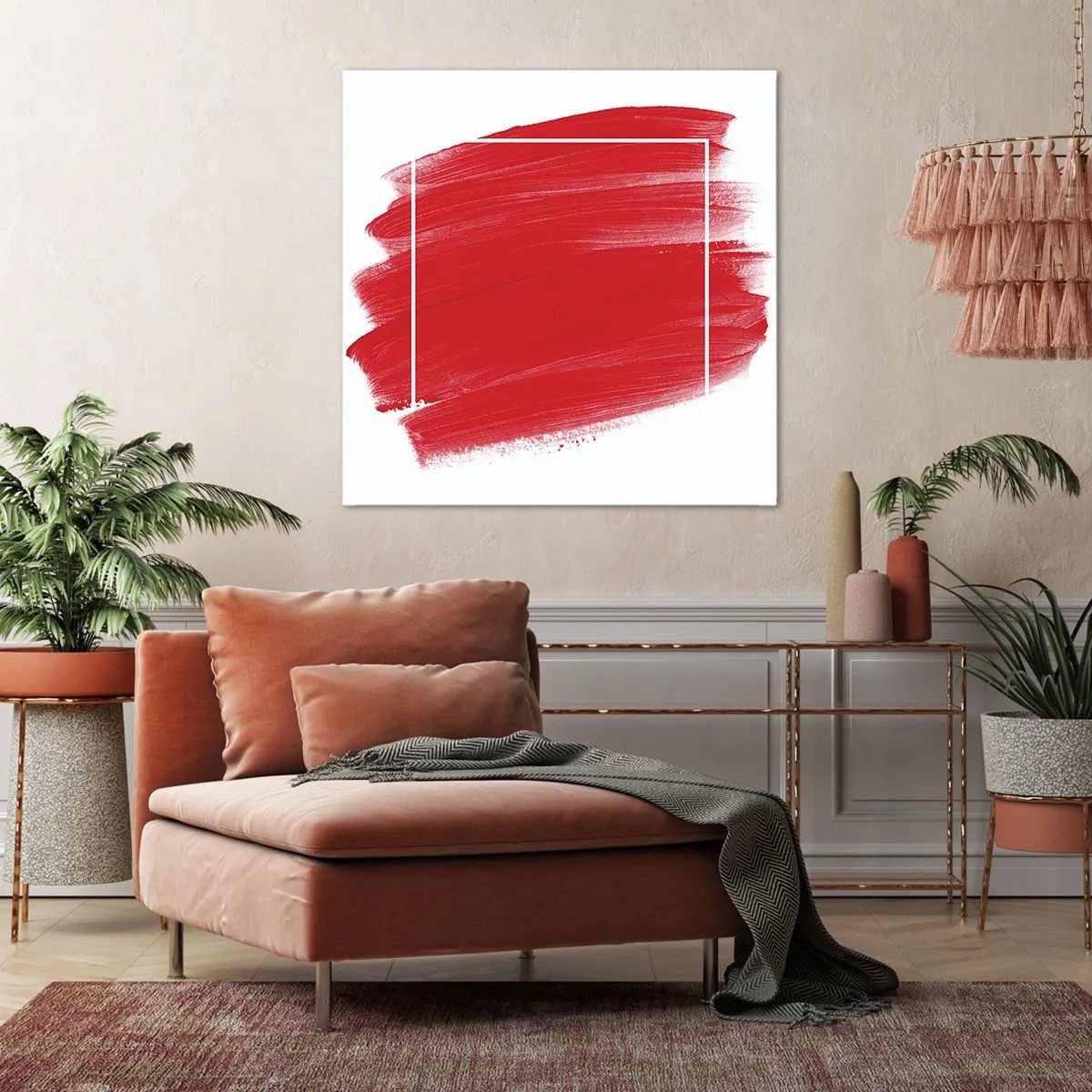 Schilderen op canvas - Uit het frame - 50x50 cm