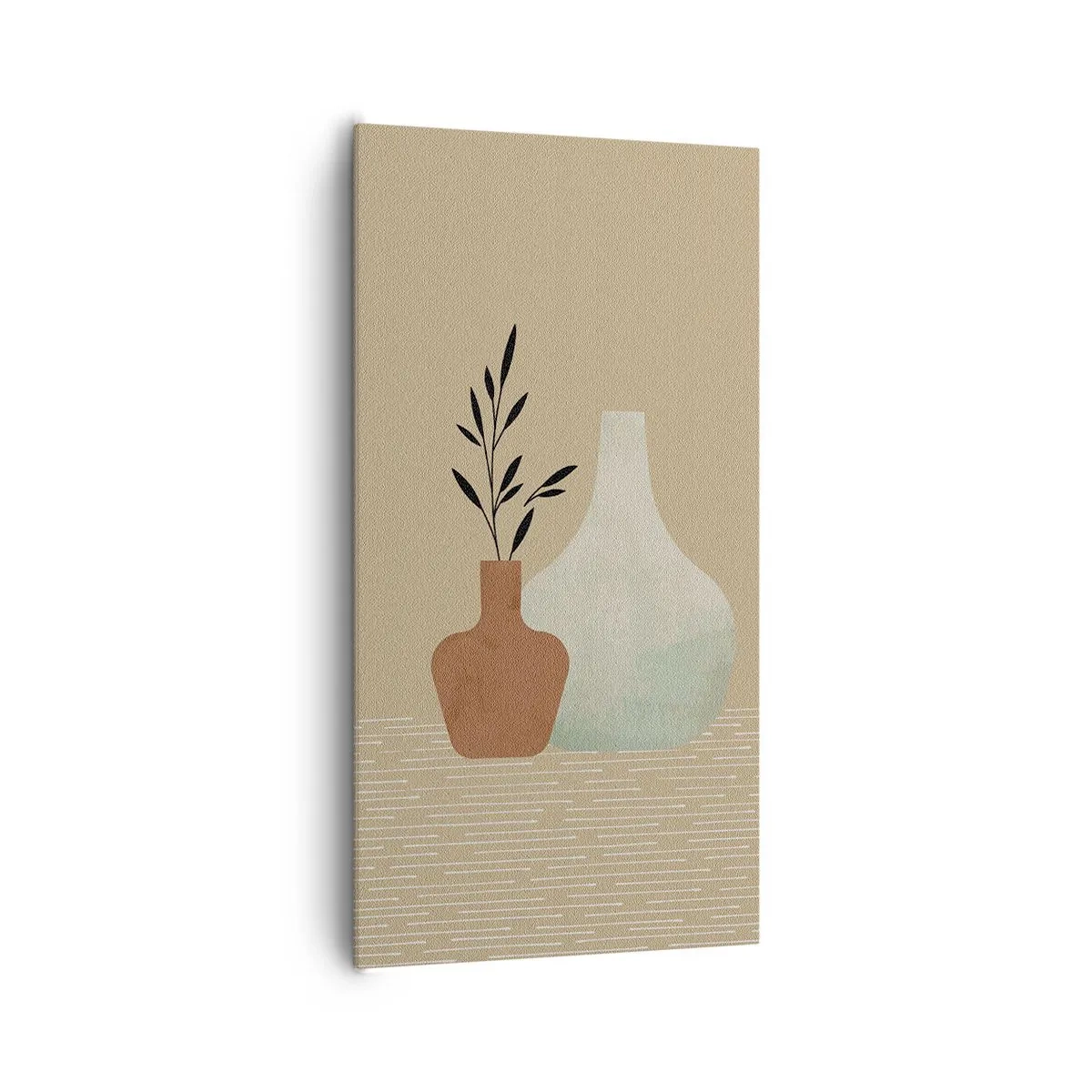 Schilderen op canvas - De vaas en zijn idee - 65x120 cm