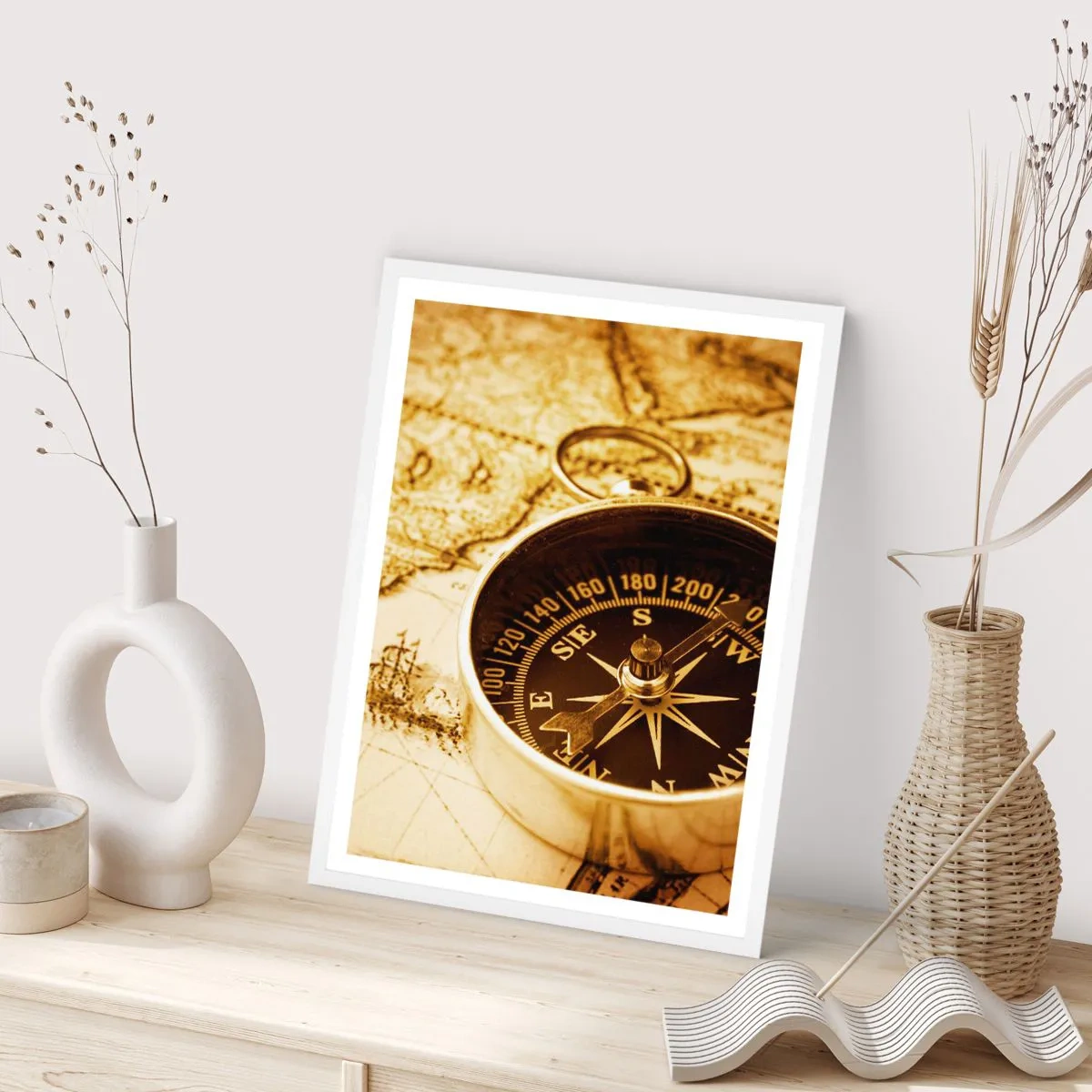 Poster in een witte lijst - Oost of west? - 40x50 cm