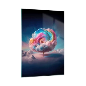 Schilderen op glas - De droom van een pretpark - 50x70 cm