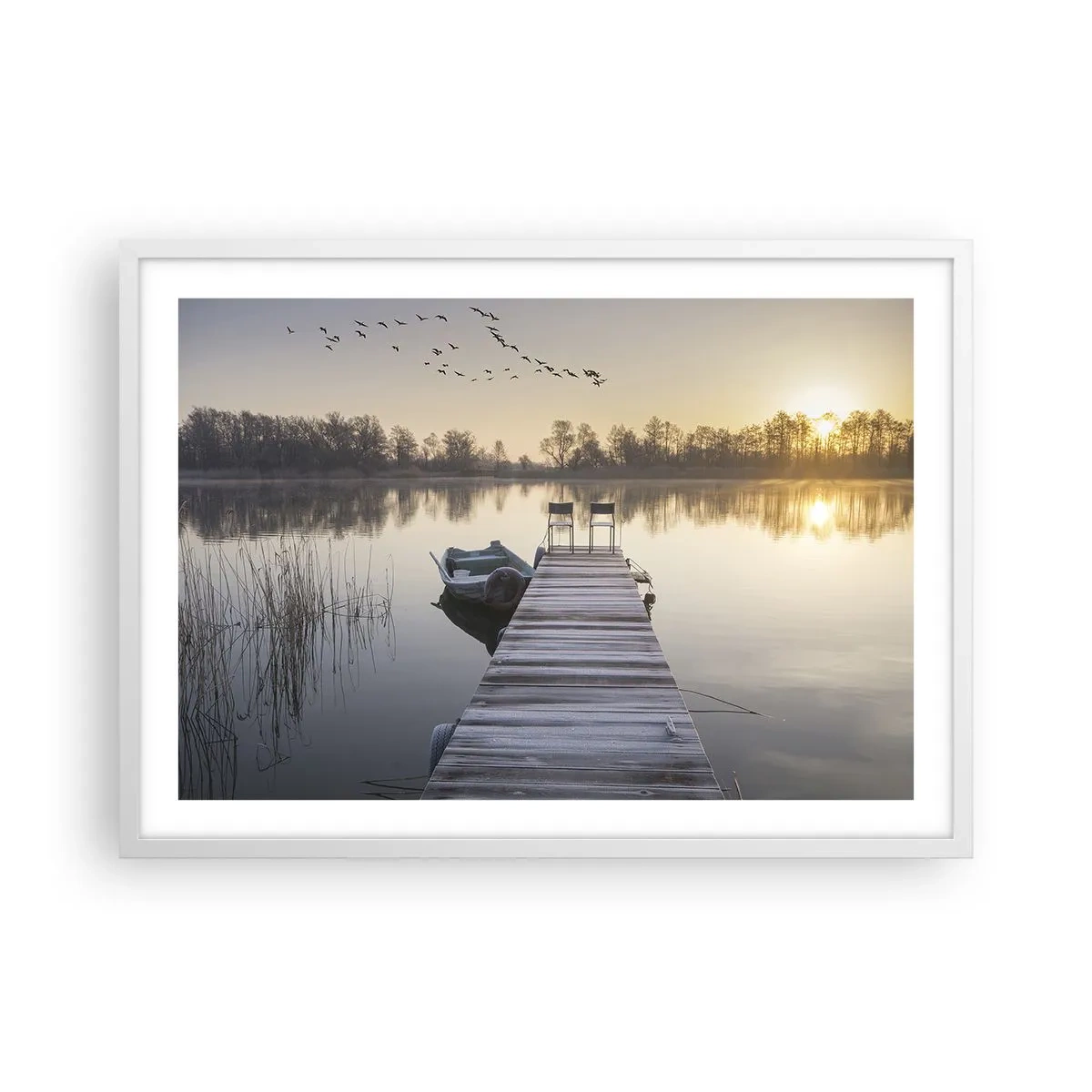 Poster in een witte lijst - Ik ben zo terug - 70x50 cm