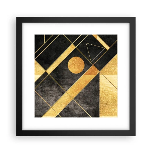 Poster in een zwarte lijst - De zon van de woestijn - 30x30 cm
