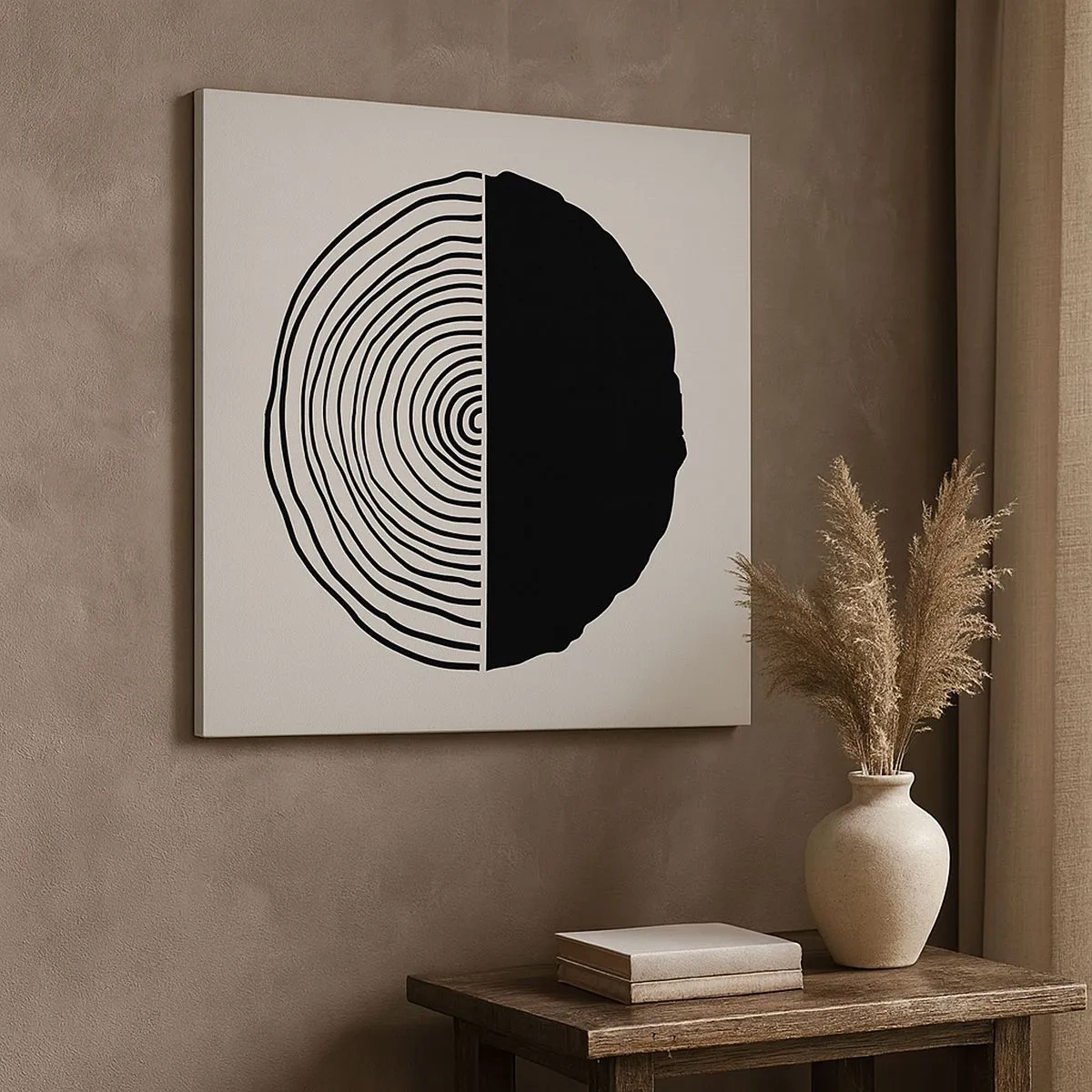 Schilderen op canvas - Half om half - 30x30 cm