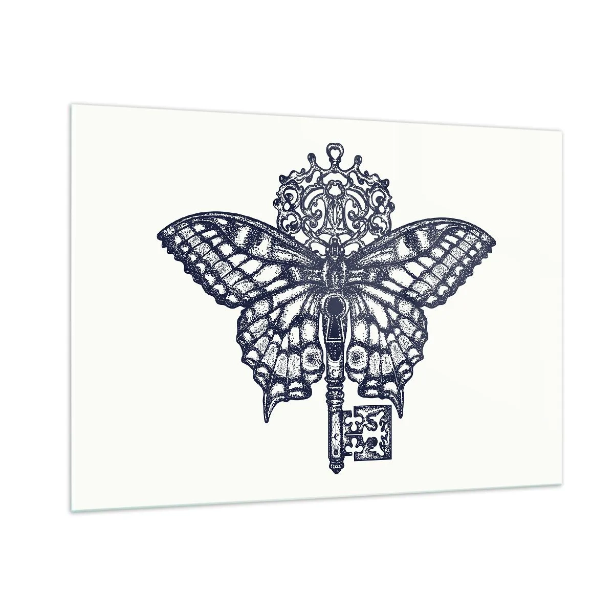 Schilderen op glas - Alle geheimen van het hart - 100x70 cm