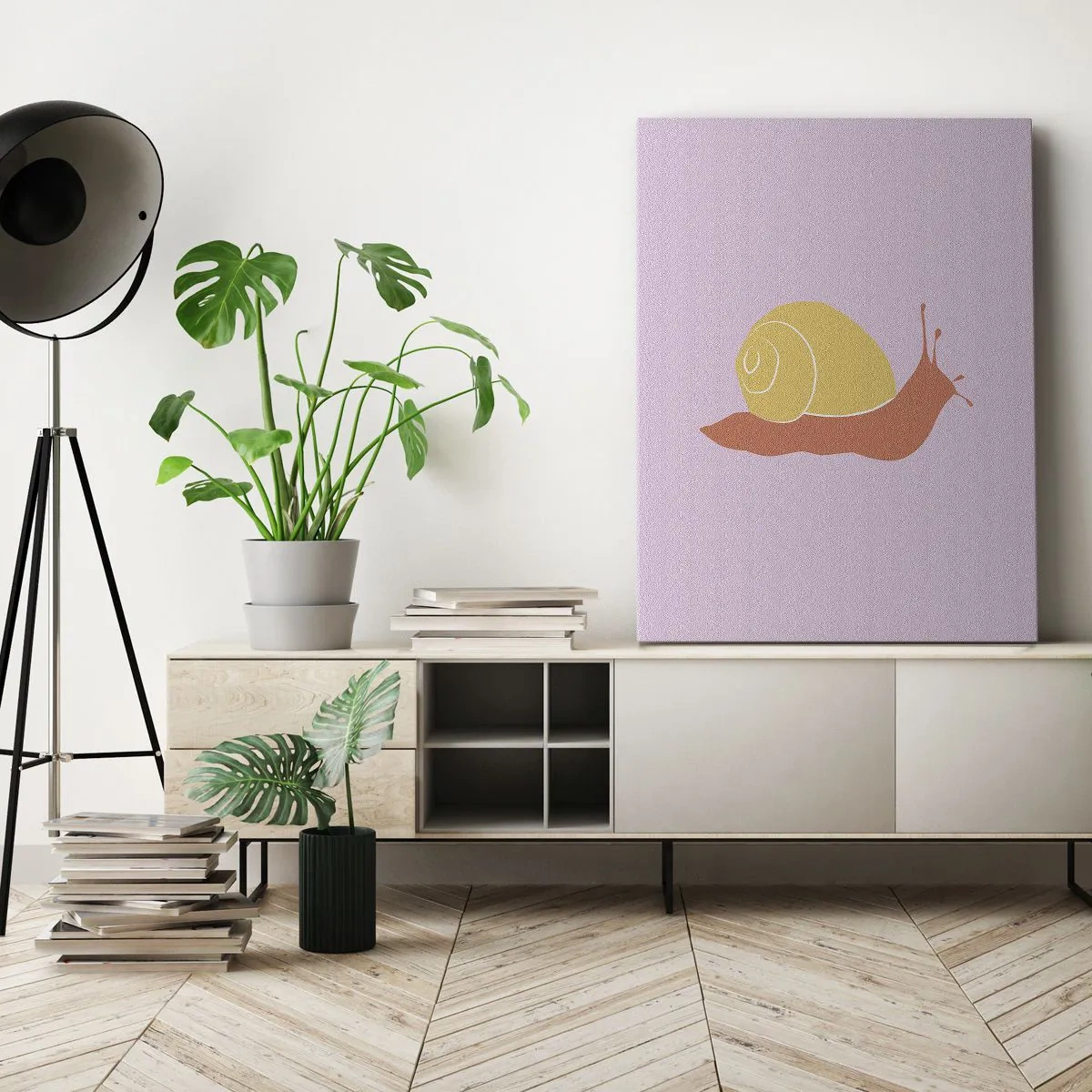 Schilderen op canvas - Er is geen haast - 55x100 cm