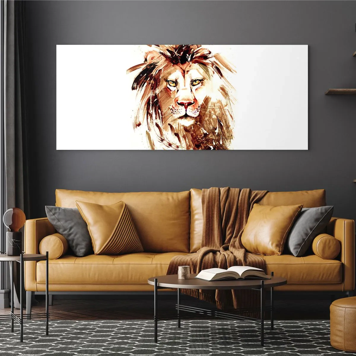 Schilderen op glas - Kracht en waardigheid - 100x40 cm