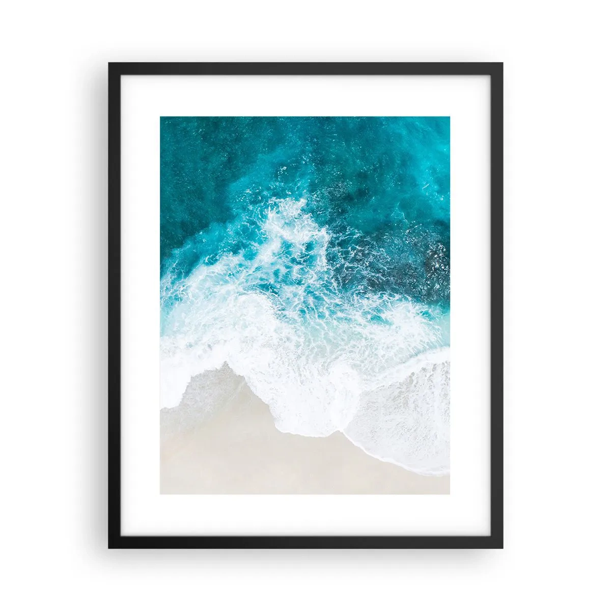 Poster in een zwarte lijst - Natuurlijke streling - 40x50 cm